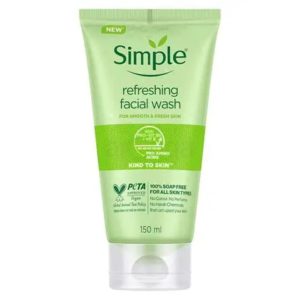 Simple Kind to Skin Refreshing Facial Wash with Vitamin B5+E 150ml (official)