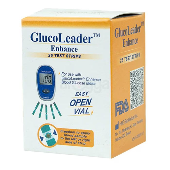 Glucoleader Enhance Blood Glucose Test Strips
