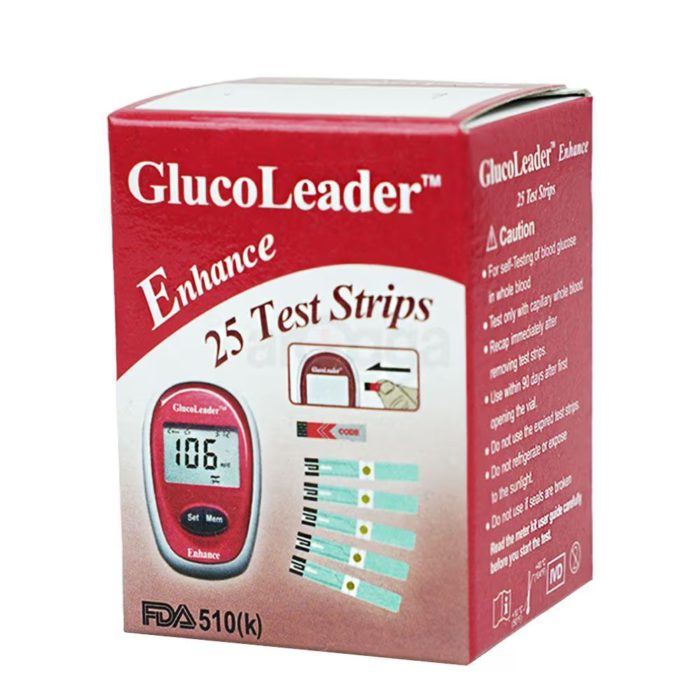Glucoleader Enhance Blood Glucose Test Strips
