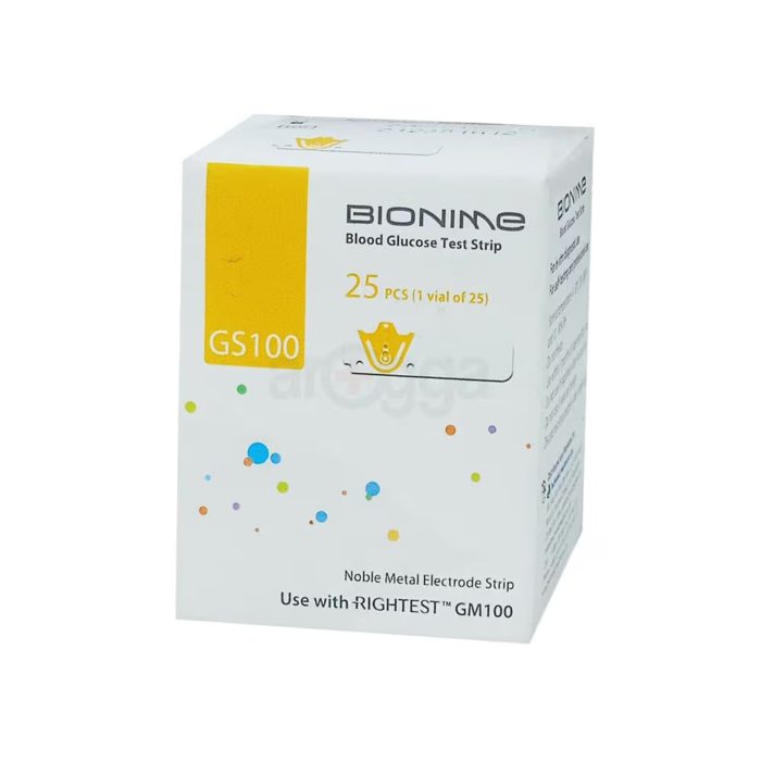 Bionime Blood Glucose GS100 Strip 25's Pack Bionime Blood Glucose GS100 Strip 25's Pack